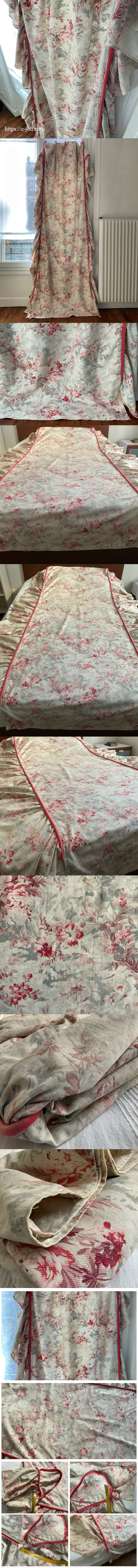 日本発送】B1677 フランスアンティークコットンベッドスプレッド